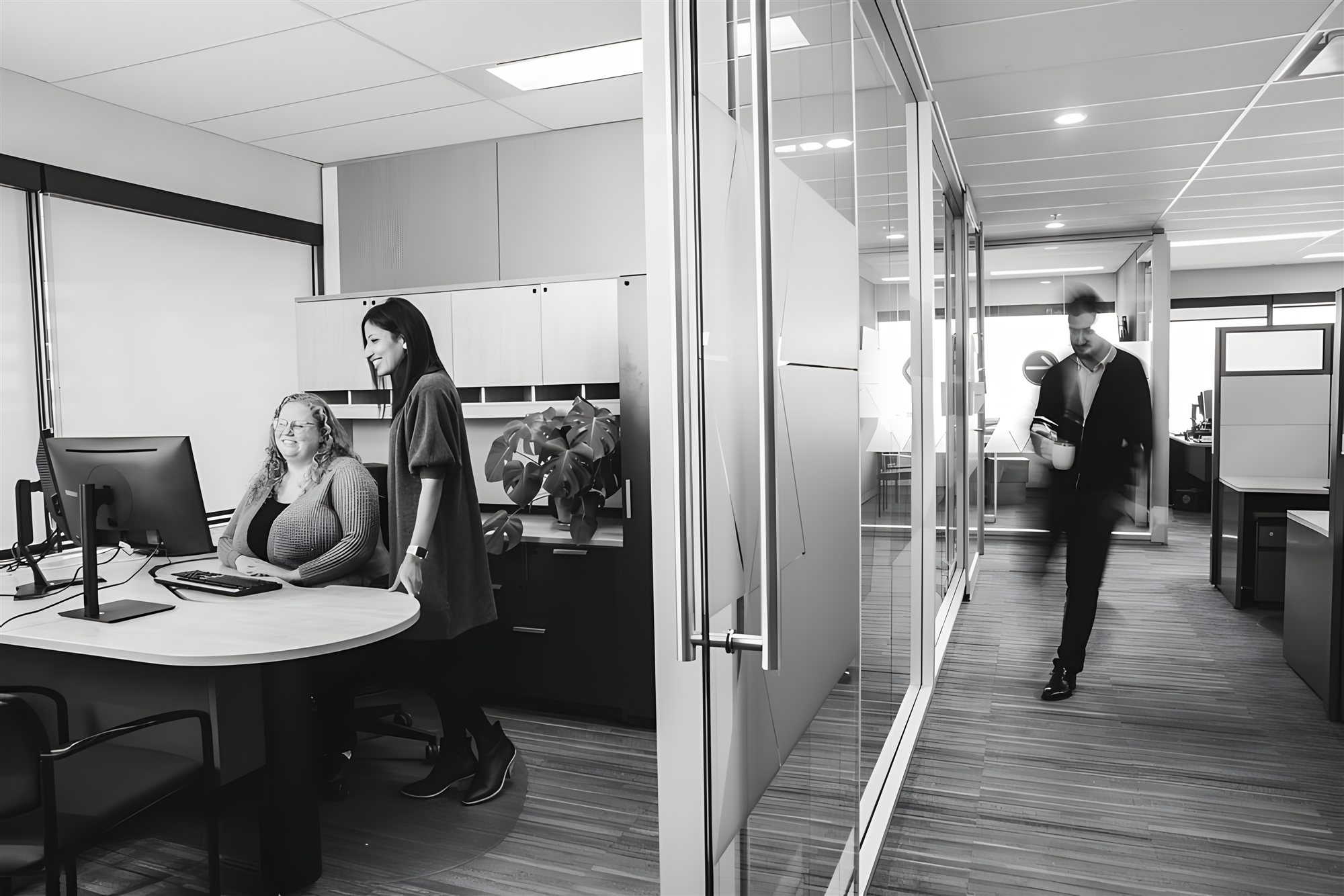 KRP staff working together in the Edmonton office